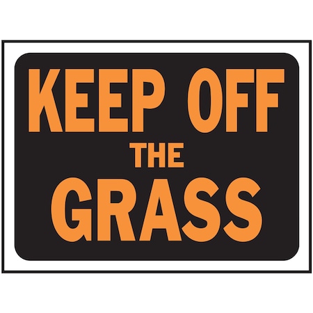 Hy-Ko Keep Off The Grass Sign 8.5" x 12.5", 10PK A11025